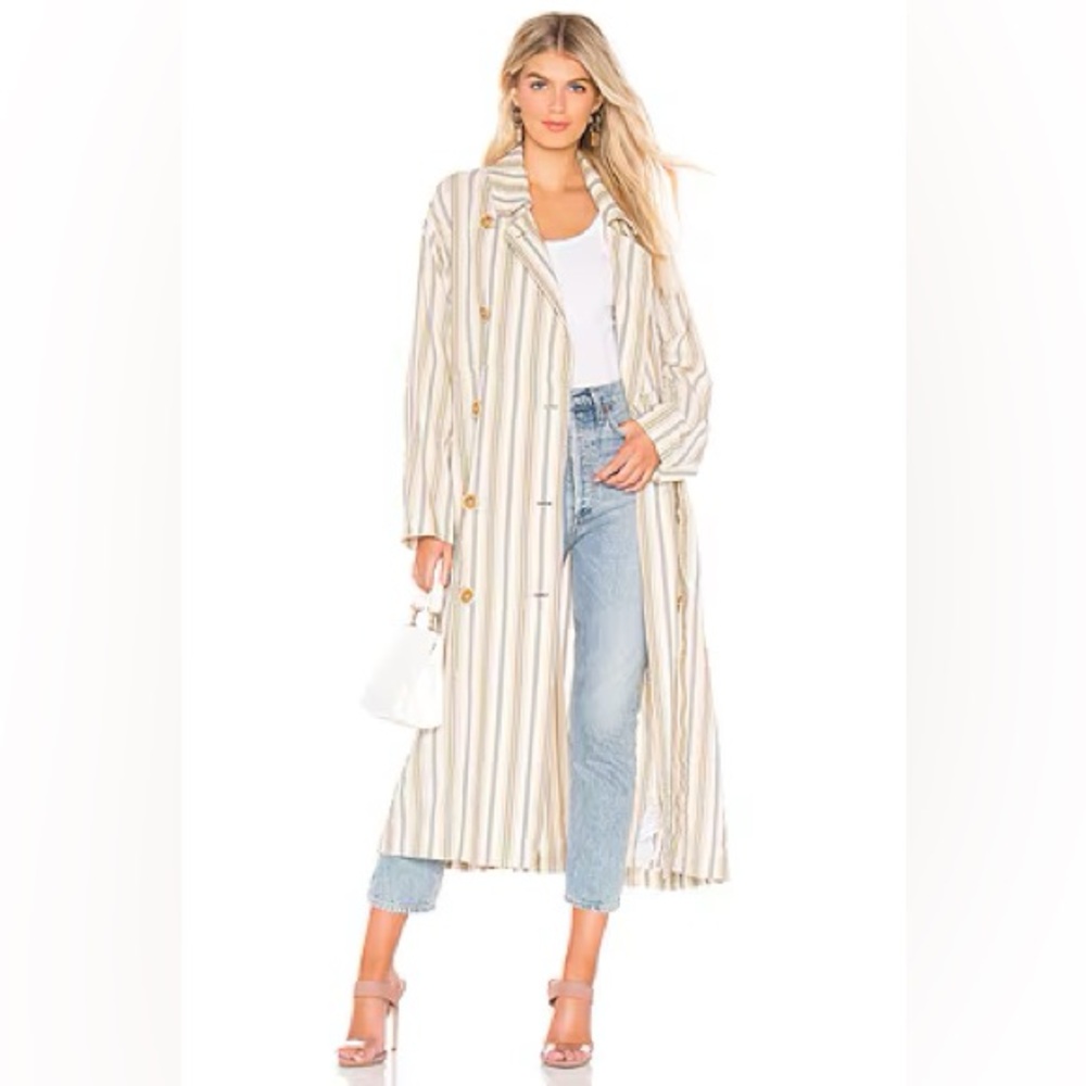 Free People Sweet Melody Trench Coat Duster Size M